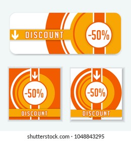 Abstract color banners
