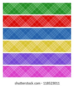 Abstract color banners