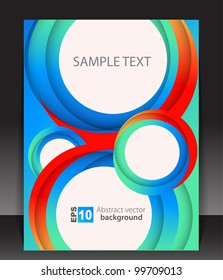 Abstract color blank. vector