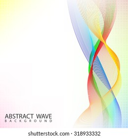 Abstract Color blend wave background