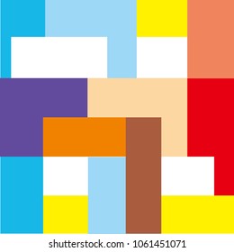Abstract color block background