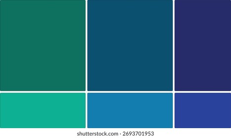 Fundo de bloco de cor abstrata com tons azul-azulados e marinhos para projetos de design modernos e visuais criativos com linhas limpas e formas geométricas
