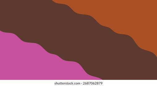 Composição abstrata do bloco de cores com linhas onduladas