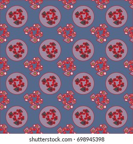 Abstract color blue seamless pattern for new background.