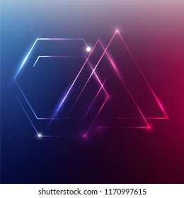 Abstract color blurred gradient background with light. Nature backdrop. Vector illustration.