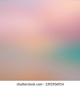 Abstract color blurred gradient mesh background with light. Trendy colors. Modern nature backdrop. Ecology concept for your graphic design, banner or poster 
