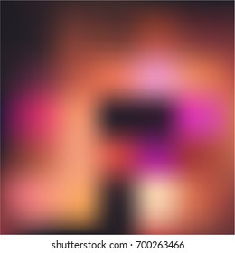 Abstract color blurry gradient background and multicolored blots