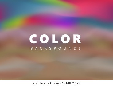 ABSTRACT COLOR, BLURRY VECTOR BACKGROUND