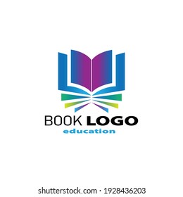 Abstract Color Book Logo Design Graphic Stock Vector (Royalty Free ...