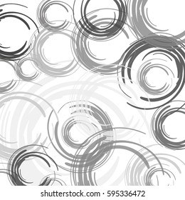 abstract color brush vector circles