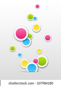 Abstract color bubbles