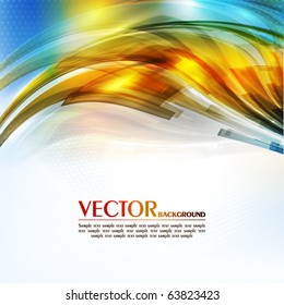 Abstract color card. Vector