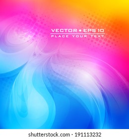 Abstract color card. Vector background