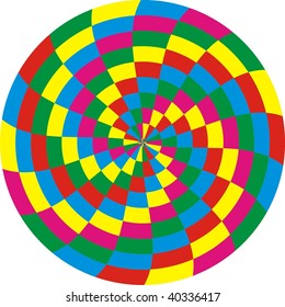 Abstract color circle