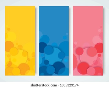 Abstracción de la ilustración vectorial de fondo del círculo de color 