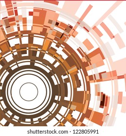 abstract color circle chaos pattern background, illustration