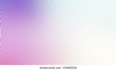 Abstract color circle halftone effect vector background