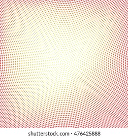 Abstract color circle halftone effect vector background
