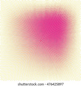 Abstract color circle halftone effect vector background