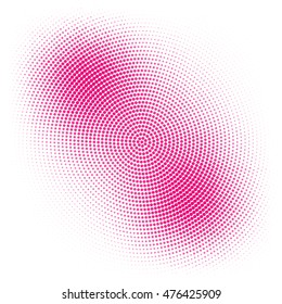 Abstract color circle halftone effect vector background