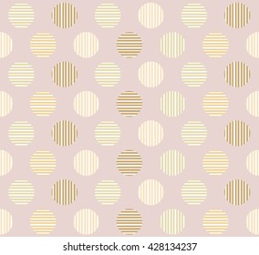 Abstract color circle with stripes line on purple background pattern seamless backdrop wallpaper. Vector image