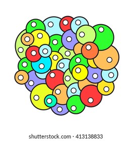 Abstract color circles