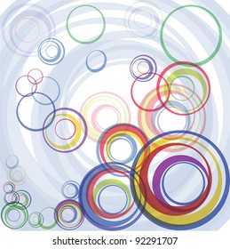 abstract color circles background illustration