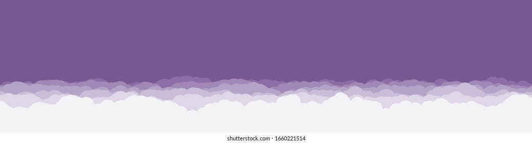 Abstract Color Clouds Sky Generative Art background illustration