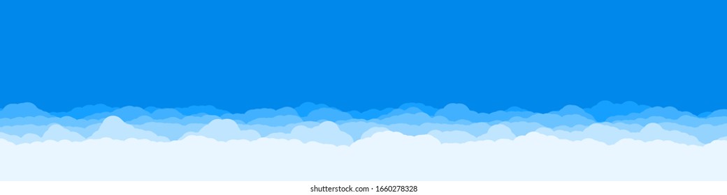 Abstract Color Clouds Sky Generative Art background illustration