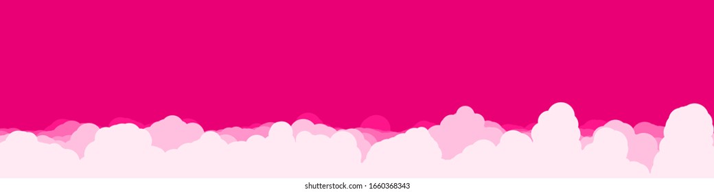 Abstract Color Clouds Sky Generative Art background illustration