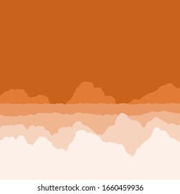 Abstract Color Clouds Sky Generative Art background illustration