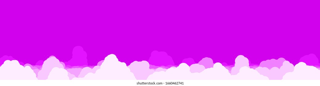 Abstract Color Clouds Sky Generative Art background illustration
