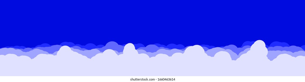Ilustración de fondo de las nubes de color del cielo de arte generativo