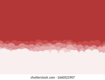 Abstract Color Clouds Sky Generative Art background illustration