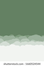 Abstract Color Clouds Sky Generative Art background illustration
