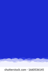Abstract Color Clouds Sky Generative Art background illustration