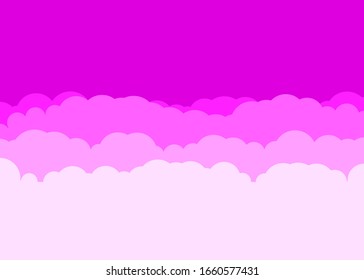 Abstract Color Clouds Sky Generative Art background illustration
