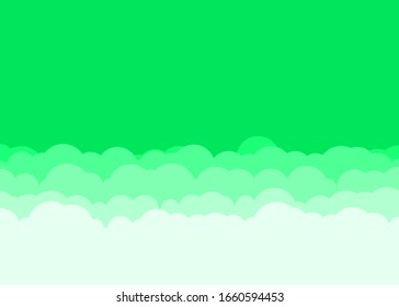 Abstract Color Clouds Sky Generative Art background illustration