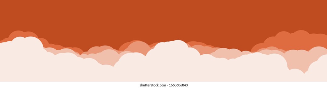 Abstract Color Clouds Sky Generative Art background illustration