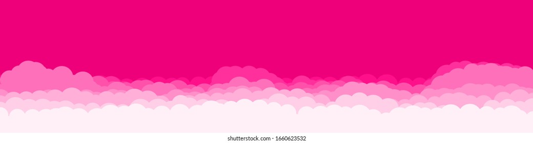 Abstract Color Clouds Sky Generative Art background illustration