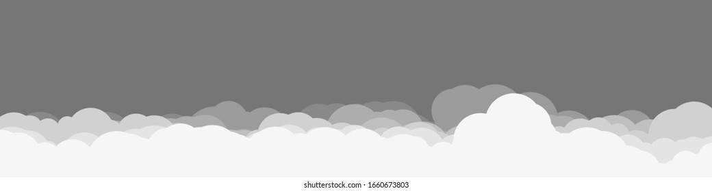 Abstract Color Clouds Sky Generative Art background illustration