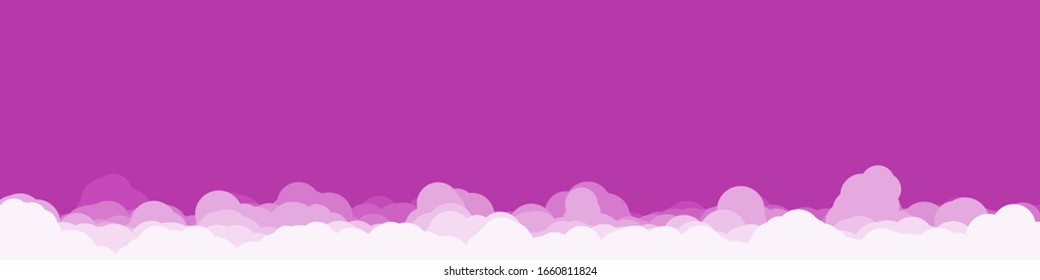 Abstract Color Clouds Sky Generative Art background illustration