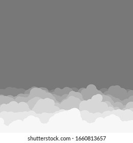 Abstract Color Clouds Sky Generative Art background illustration