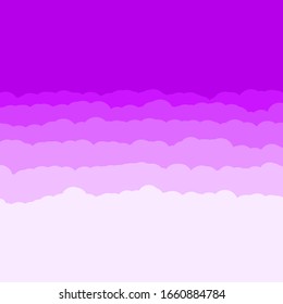 Abstract Color Clouds Sky Generative Art background illustration