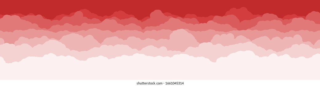 Ilustración de fondo de las nubes de color del cielo de arte generativo