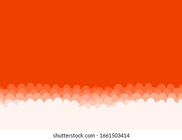 Abstract Color Clouds Sky Generative Art background illustration