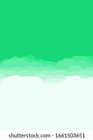 Ilustración de fondo de las nubes de color del cielo de arte generativo