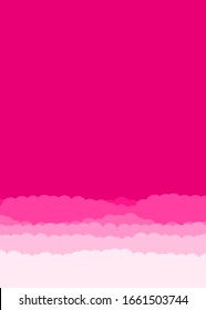 Abstract Color Clouds Sky Generative Art background illustration