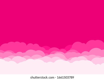 Abstract Color Clouds Sky Generative Art background illustration