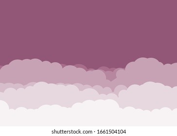 Abstract Color Clouds Sky Generative Art background illustration